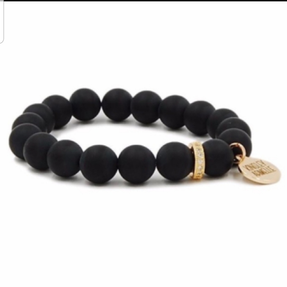 Kinsley Armelle eternity collection coal bracelet